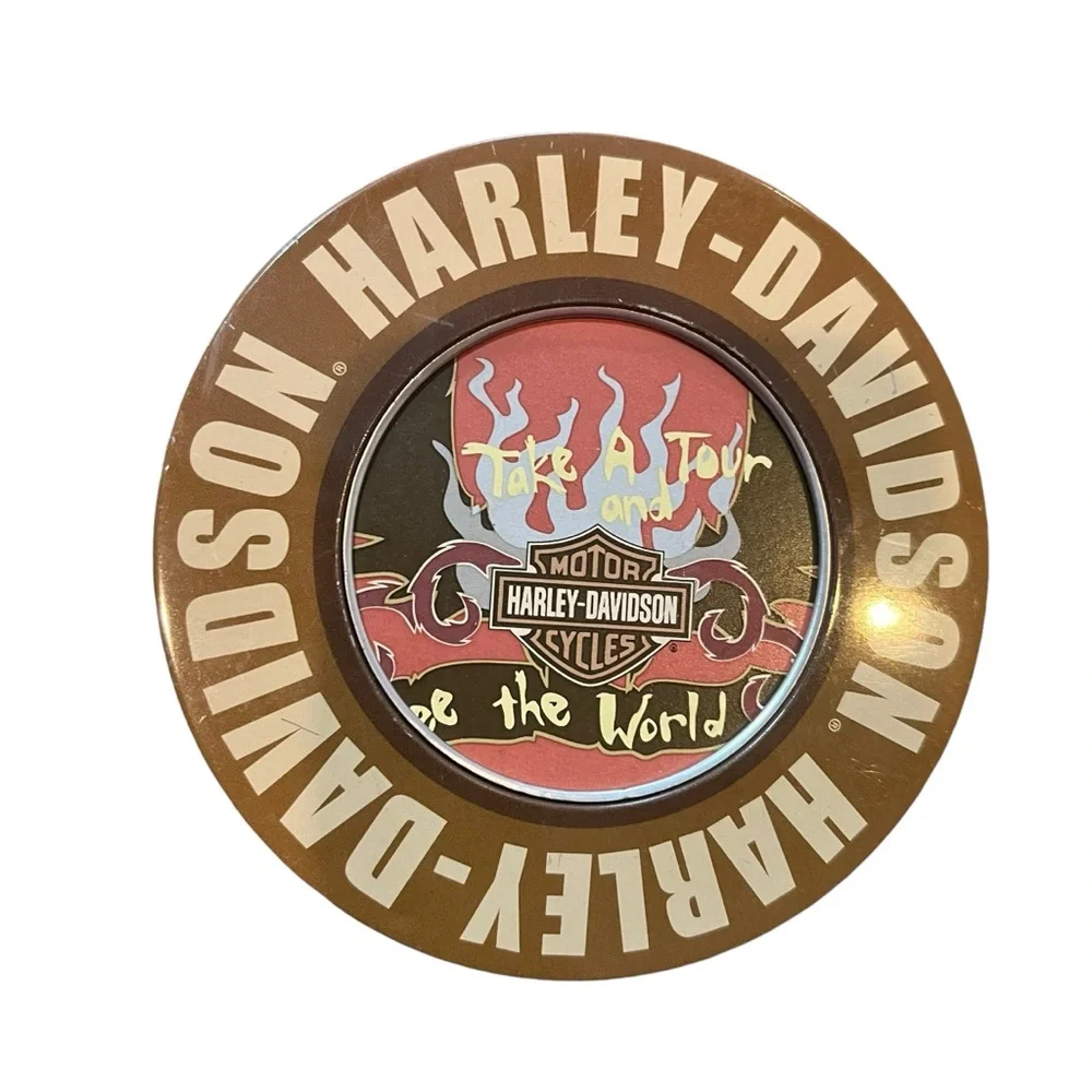 Harley Davidson Take A Tour See The World Absorbant Collectable‎ Coasters